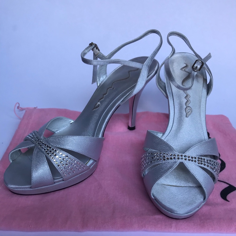 Nina silver heels